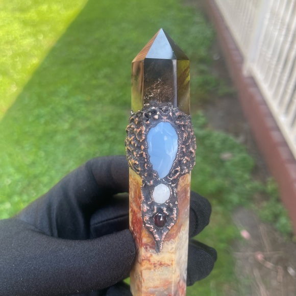 Witches wand, Electroformed crystals, reiki infused - Picture 2 of 5